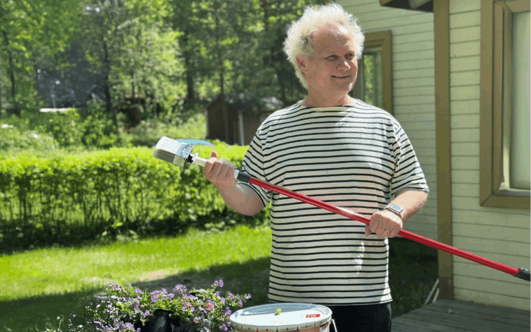 Jani Halme löysi materiaalit ja välineet kesäprojektiinsa Värisilmästä